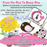 Seminar “FROM NO-ONE to SOME-ONE” by EntreprenistaID di Jakarta